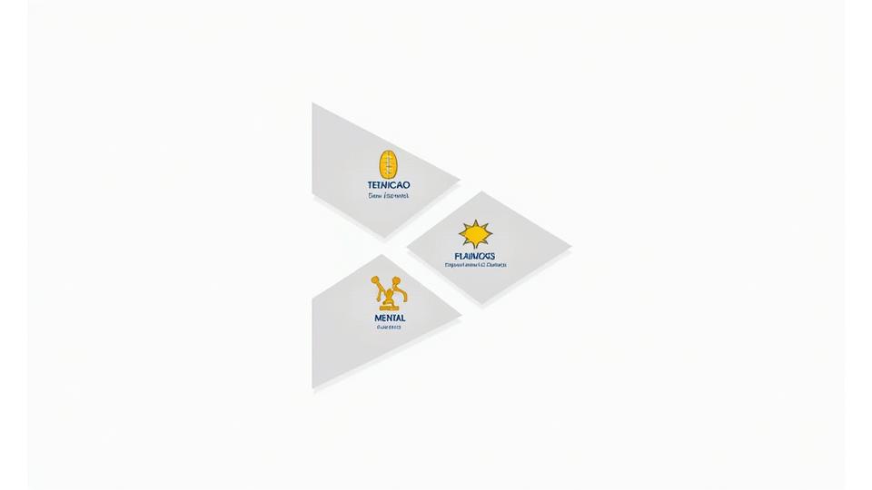 Infográfico da Metodologia dos 4 Pilares: Técnico, Tático, Físico, Mental